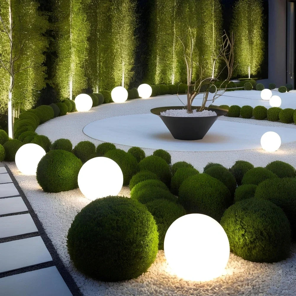 Spherical Orb Outdoor Light