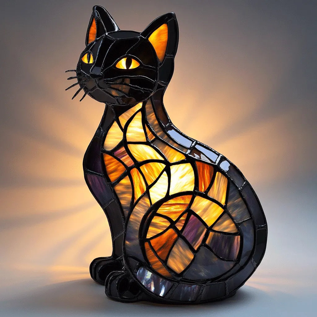 Cat Silhouette LED Night Light