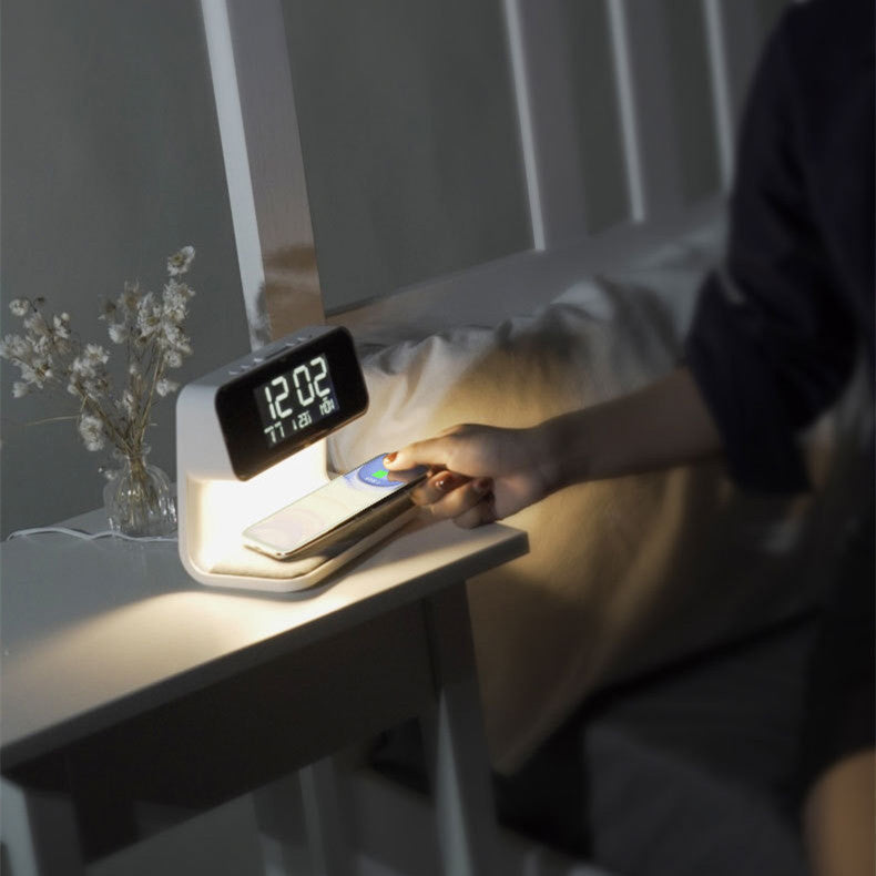 3-in-1 Bedside Lamp Charger Clock