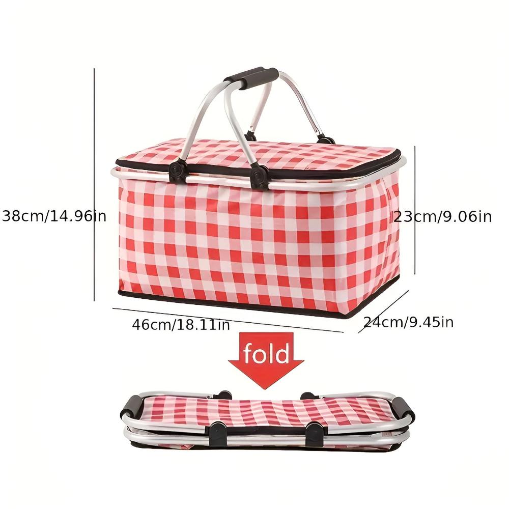 Foldable Picnic Carry Basket