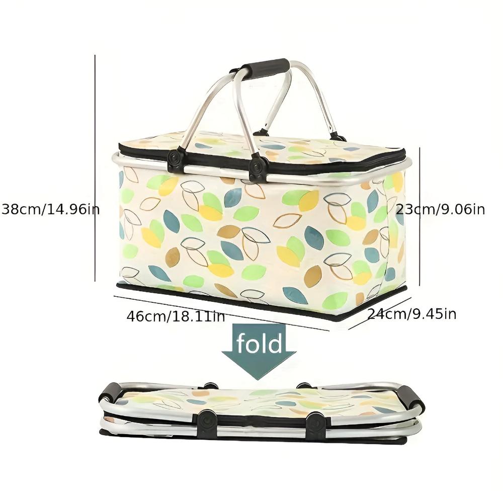 Foldable Picnic Carry Basket