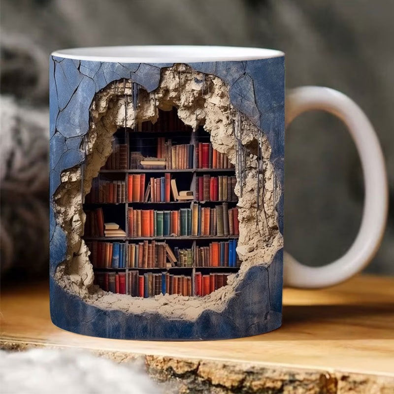 Bookshelf Mug