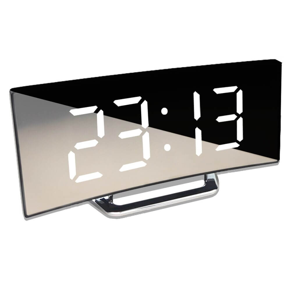 Curved LED Alarm Clock