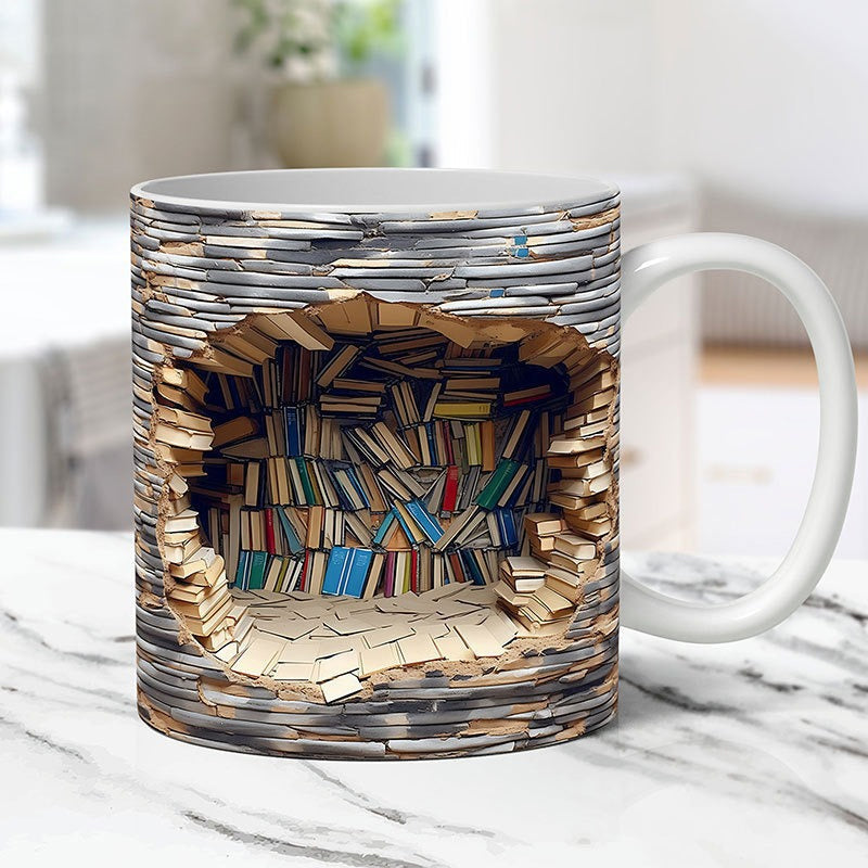 Bookshelf Mug