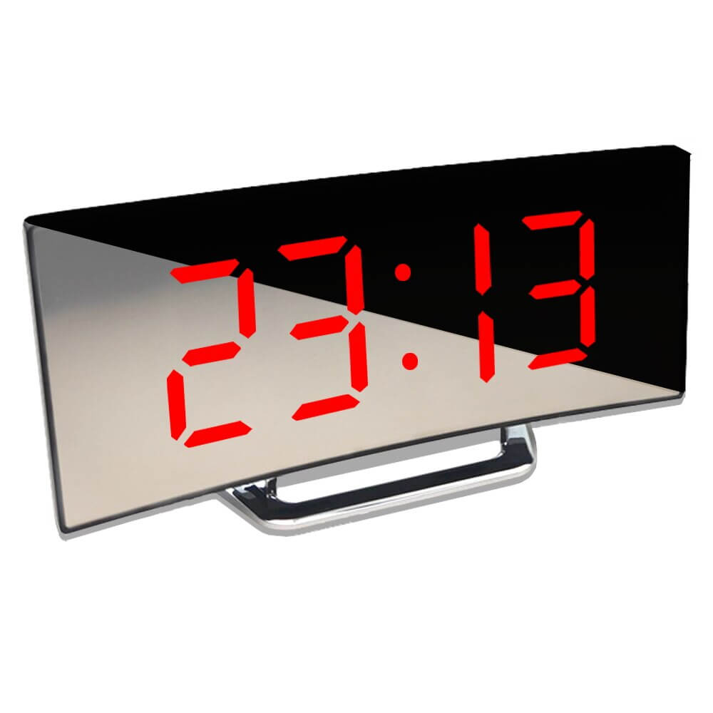 Curved LED Alarm Clock