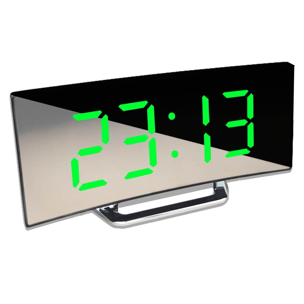 Curved LED Alarm Clock