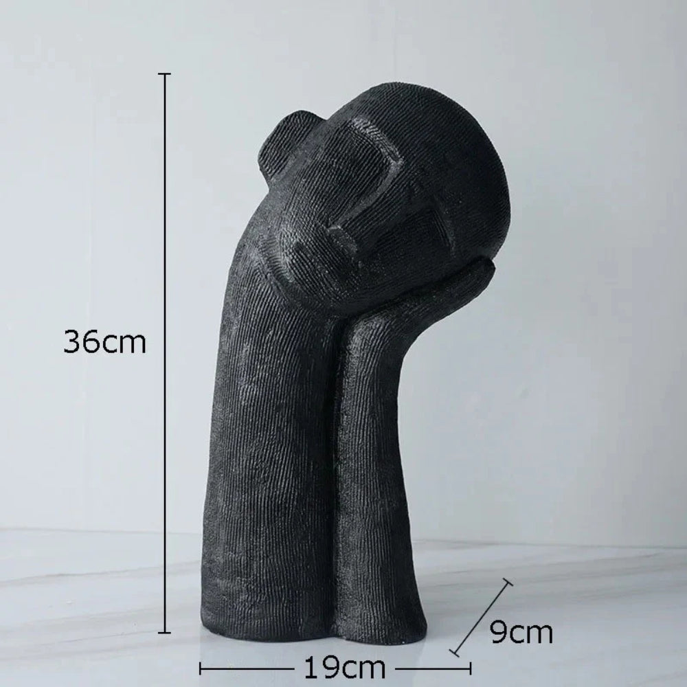 Abstract Resting Figure Sculpture
