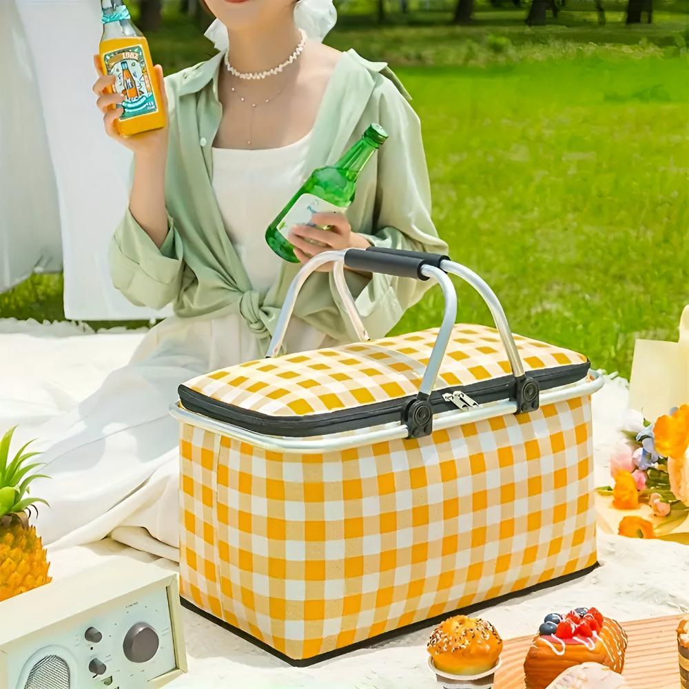 Foldable Picnic Carry Basket