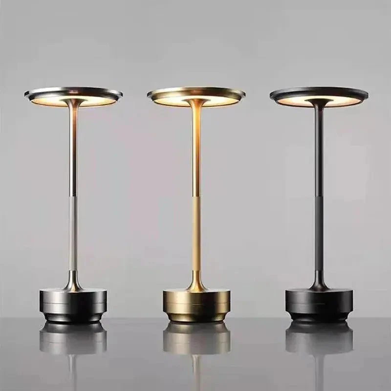 Aluminum Rechargeable Touch Dimmer Table Lamp