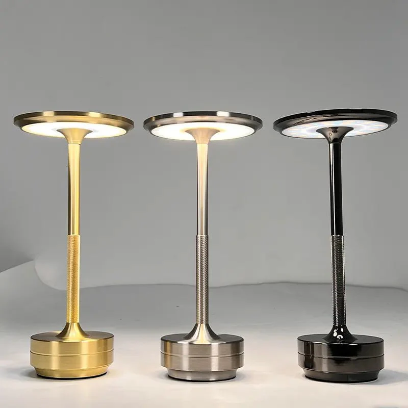Aluminum Rechargeable Touch Dimmer Table Lamp