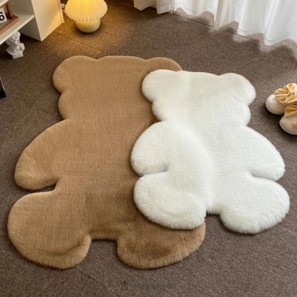 Teddy Shape Plush Rug