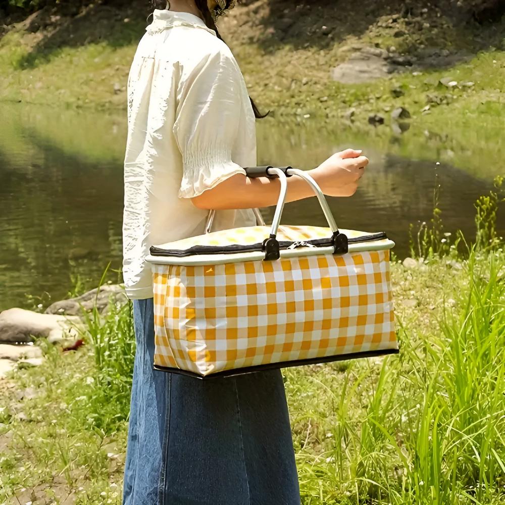 Foldable Picnic Carry Basket