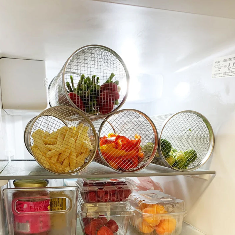 Rotating Grill Basket Cage