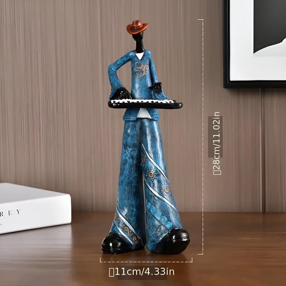 Jazz Band Resin Sculpture Set