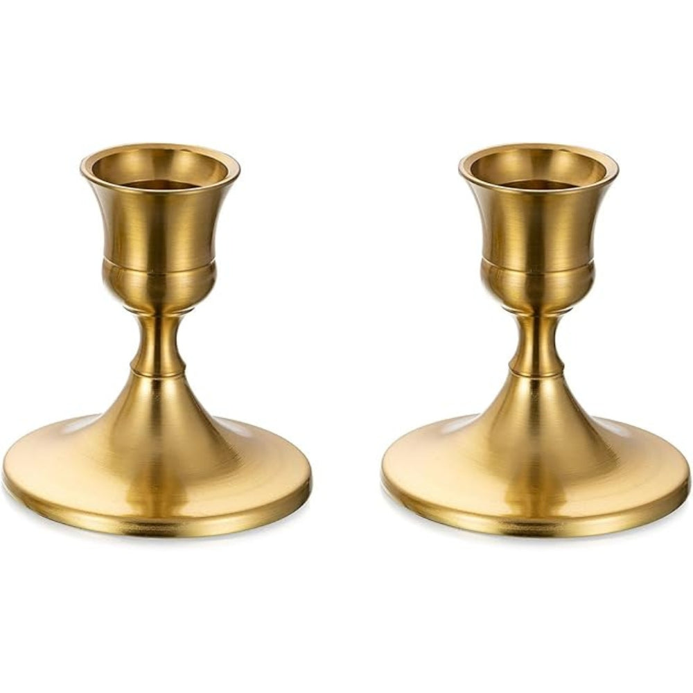Powder-Coated Iron Taper Holder Pair