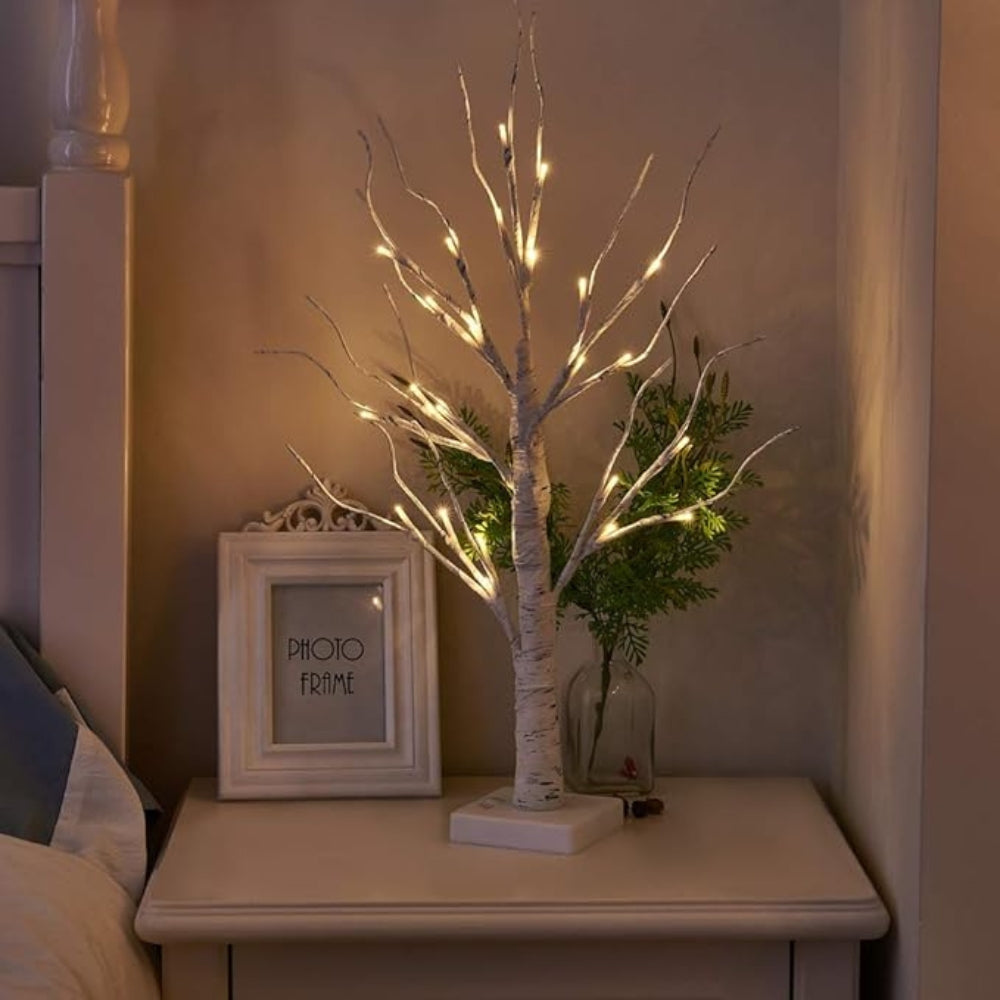 LED Birch Branch Table Tree Light