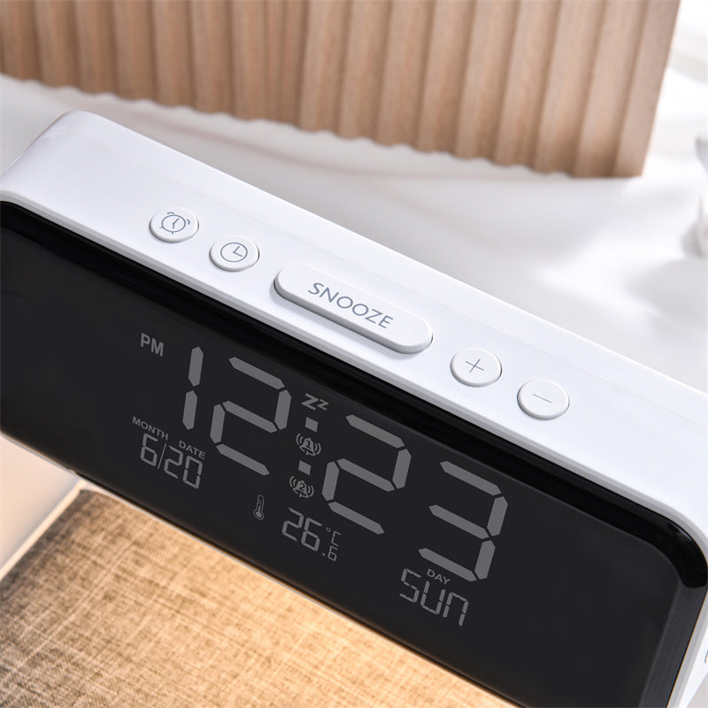 3-in-1 Bedside Lamp Charger Clock