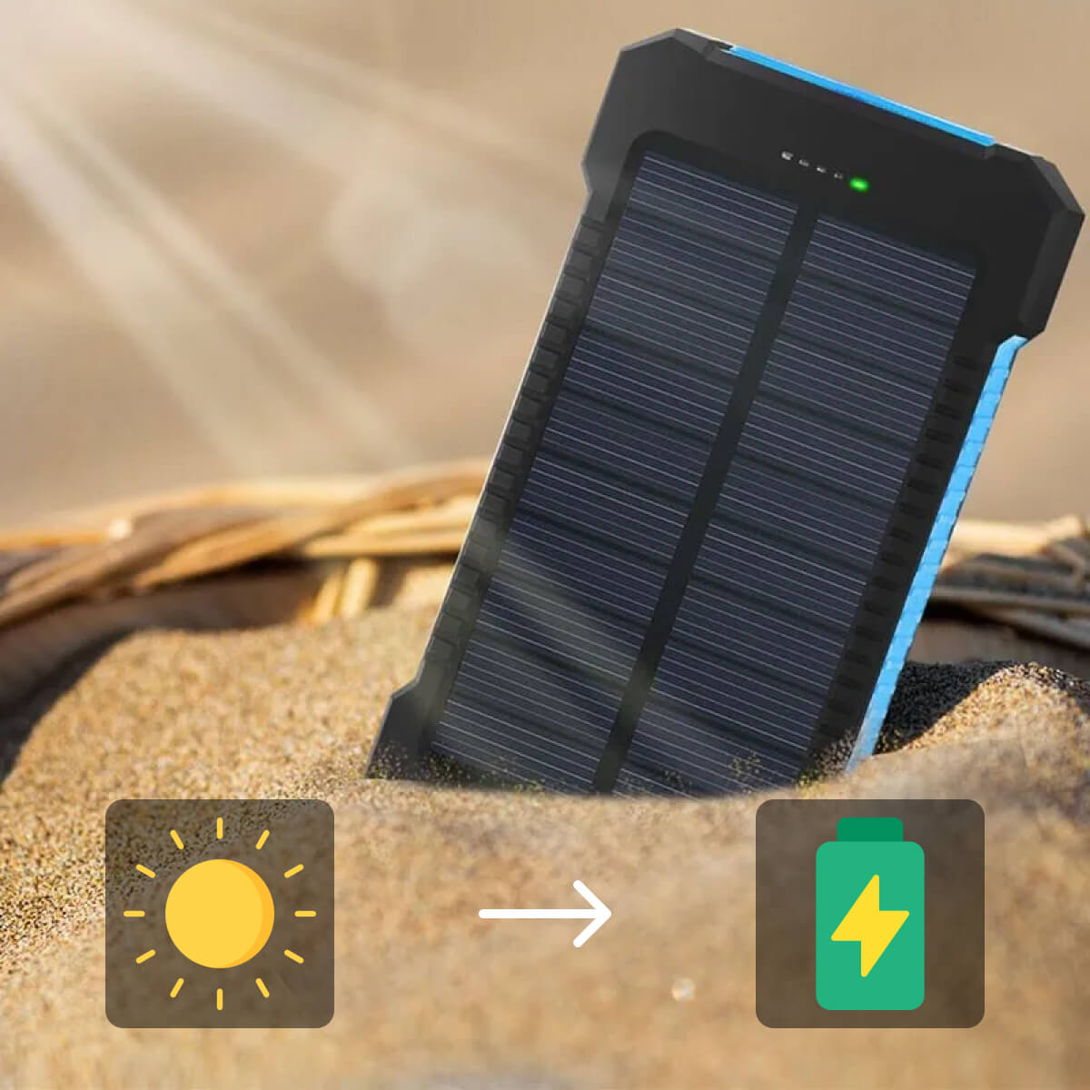 Solar Waterproof Outdoor Power Bank