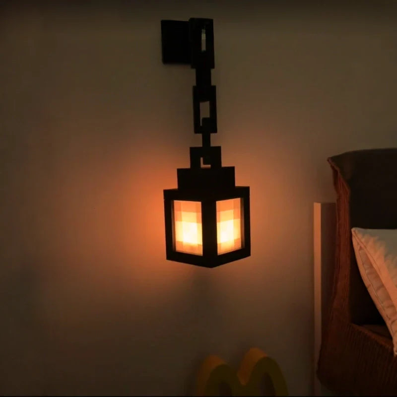 Block LED Wall Lantern