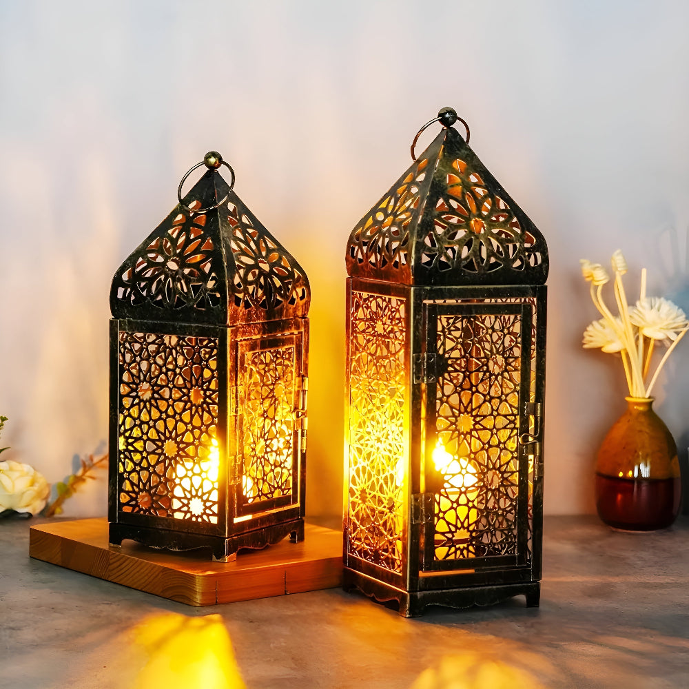 Intricate Iron Candle Holder