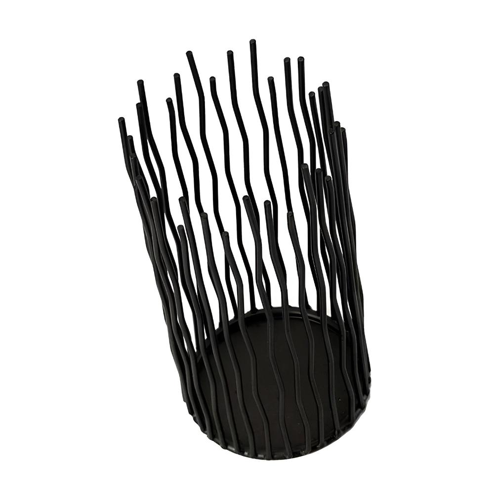 Geometric Iron Candlestick Stand