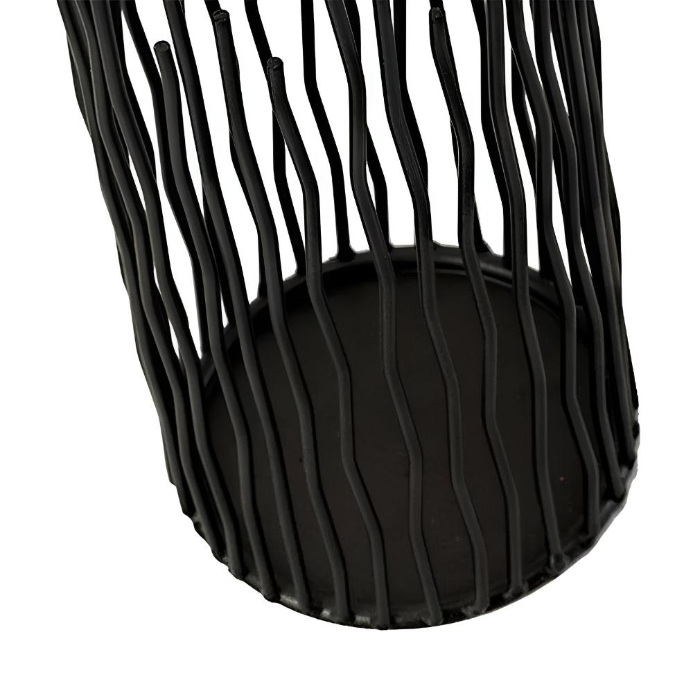 Geometric Iron Candlestick Stand