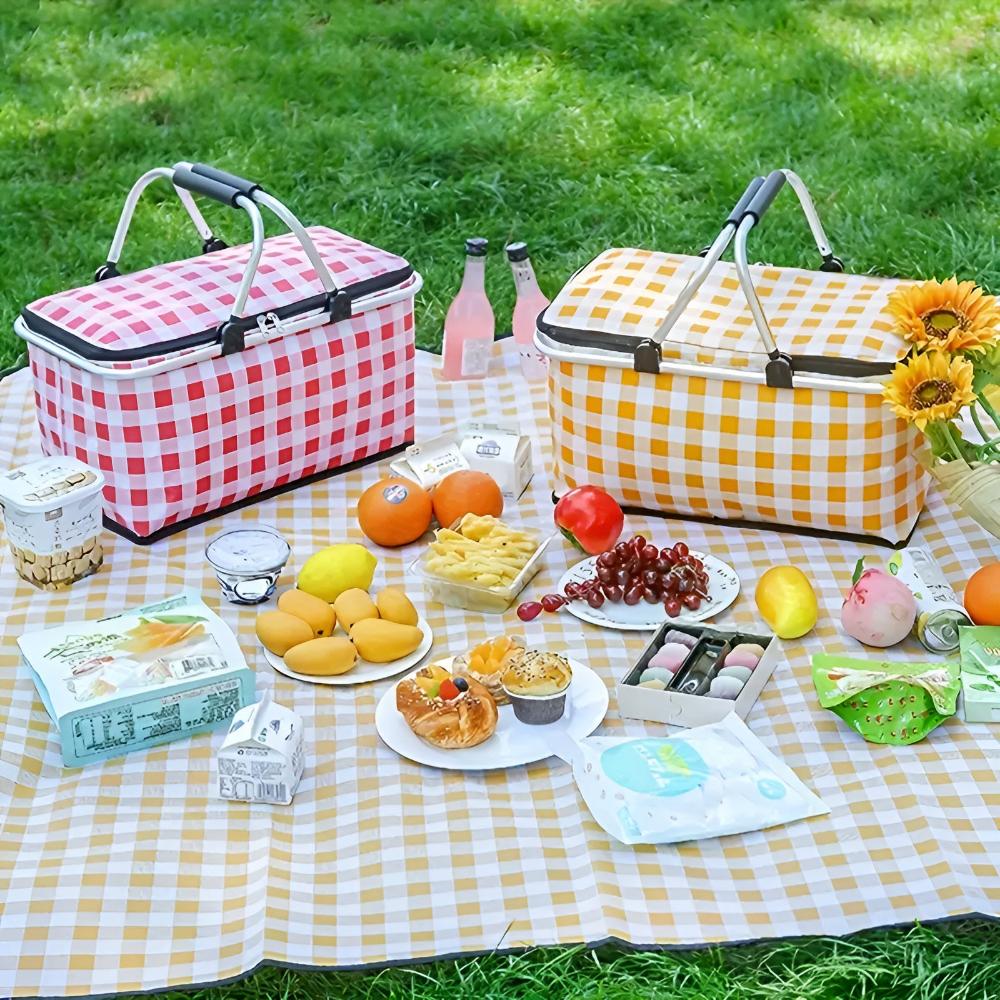 Foldable Picnic Carry Basket