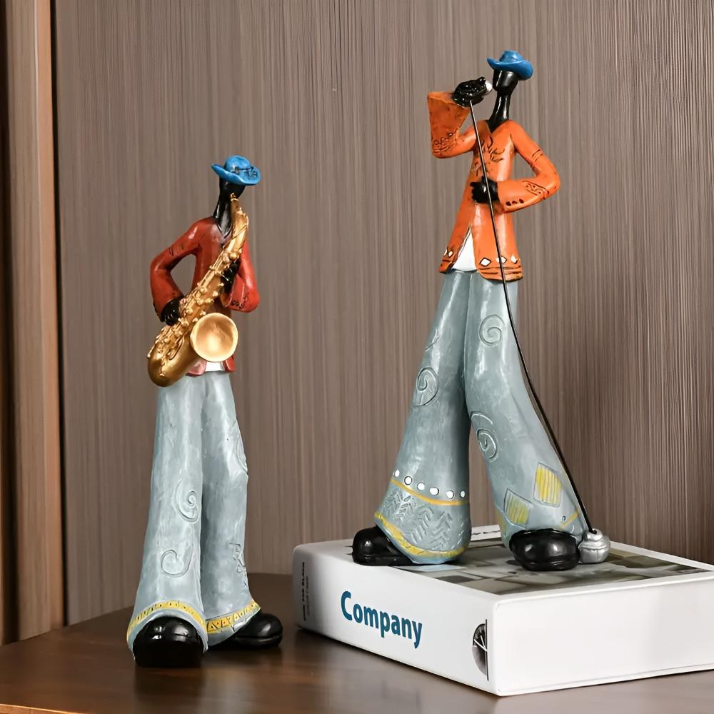 Jazz Band Resin Sculpture Set