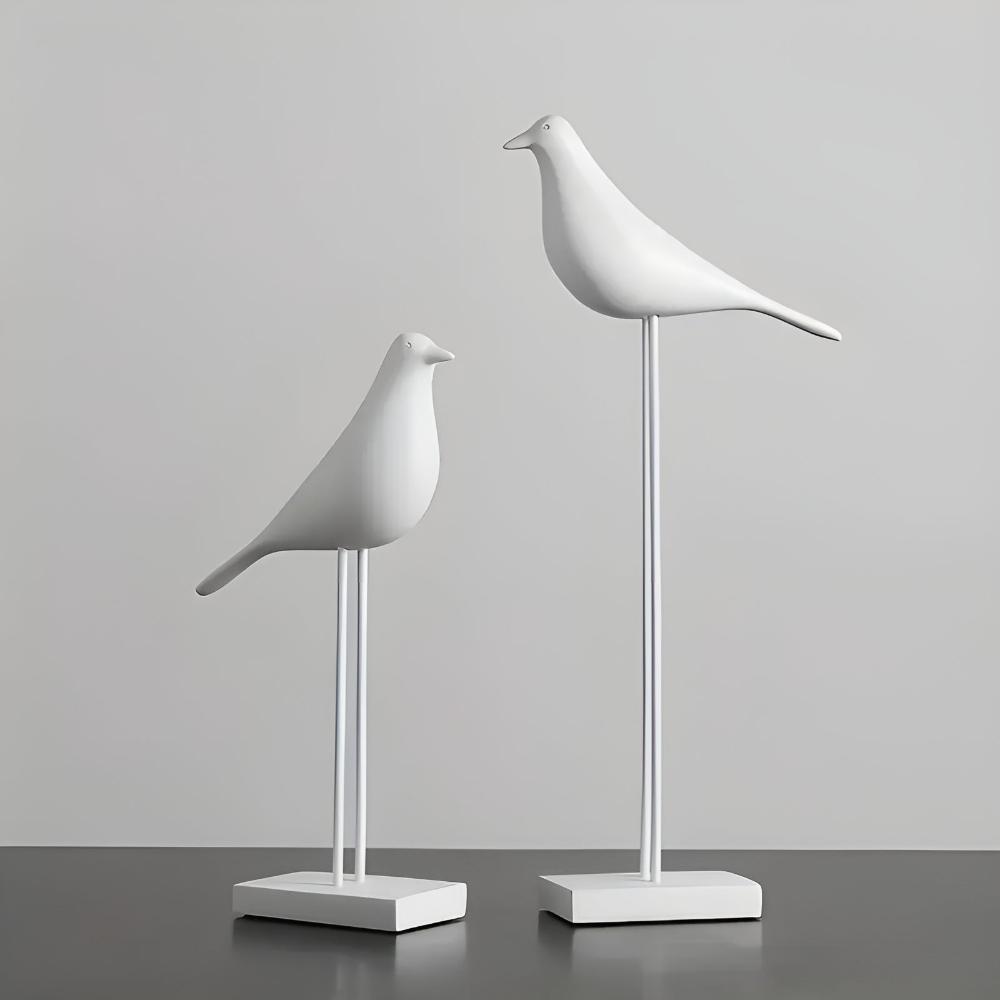 Abstract Bird Shelf Figurines