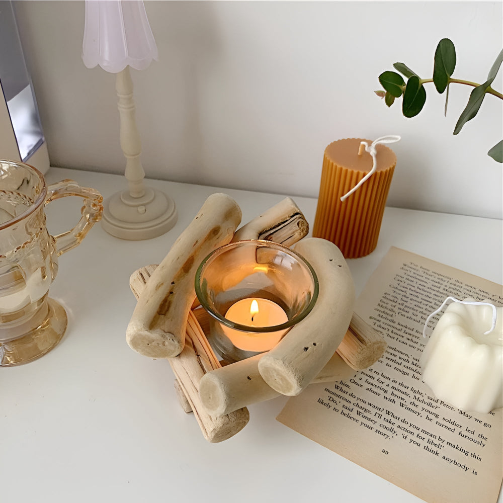 Reclaimed Driftwood Tealight Holder