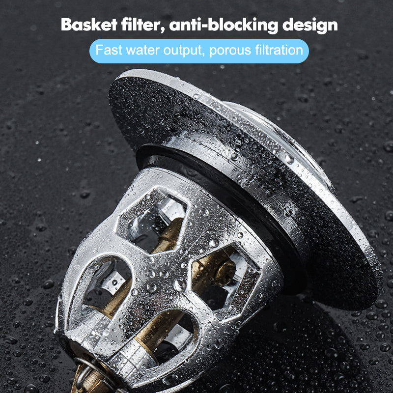 Press-Pop Sink Drain Stopper