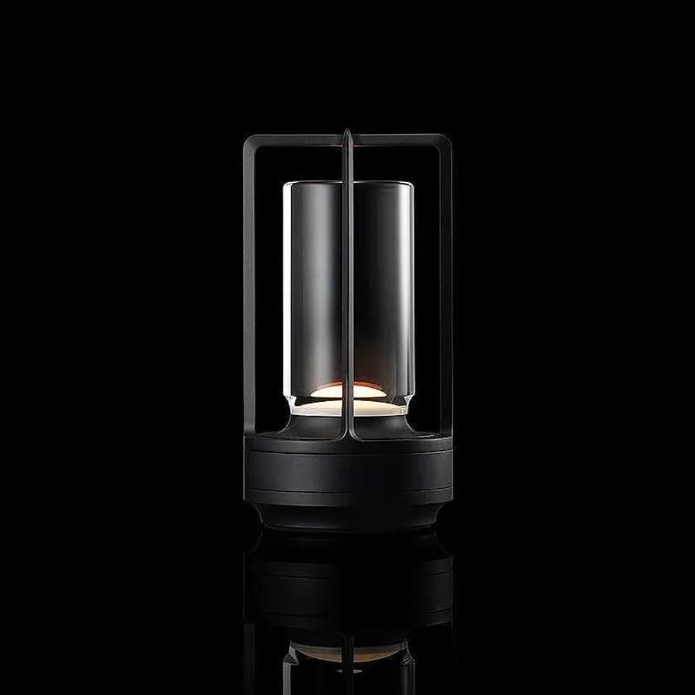 Metal Frame Cordless Lantern Lamp