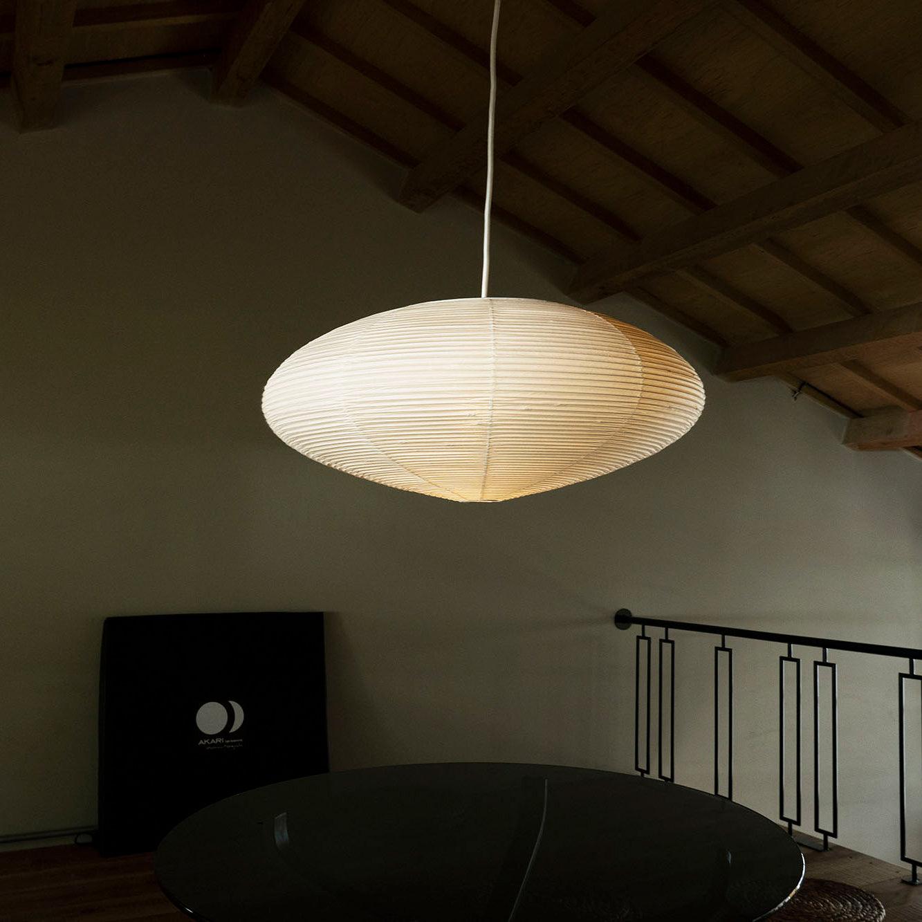 Japanese Paper Saucer Ceiling Light