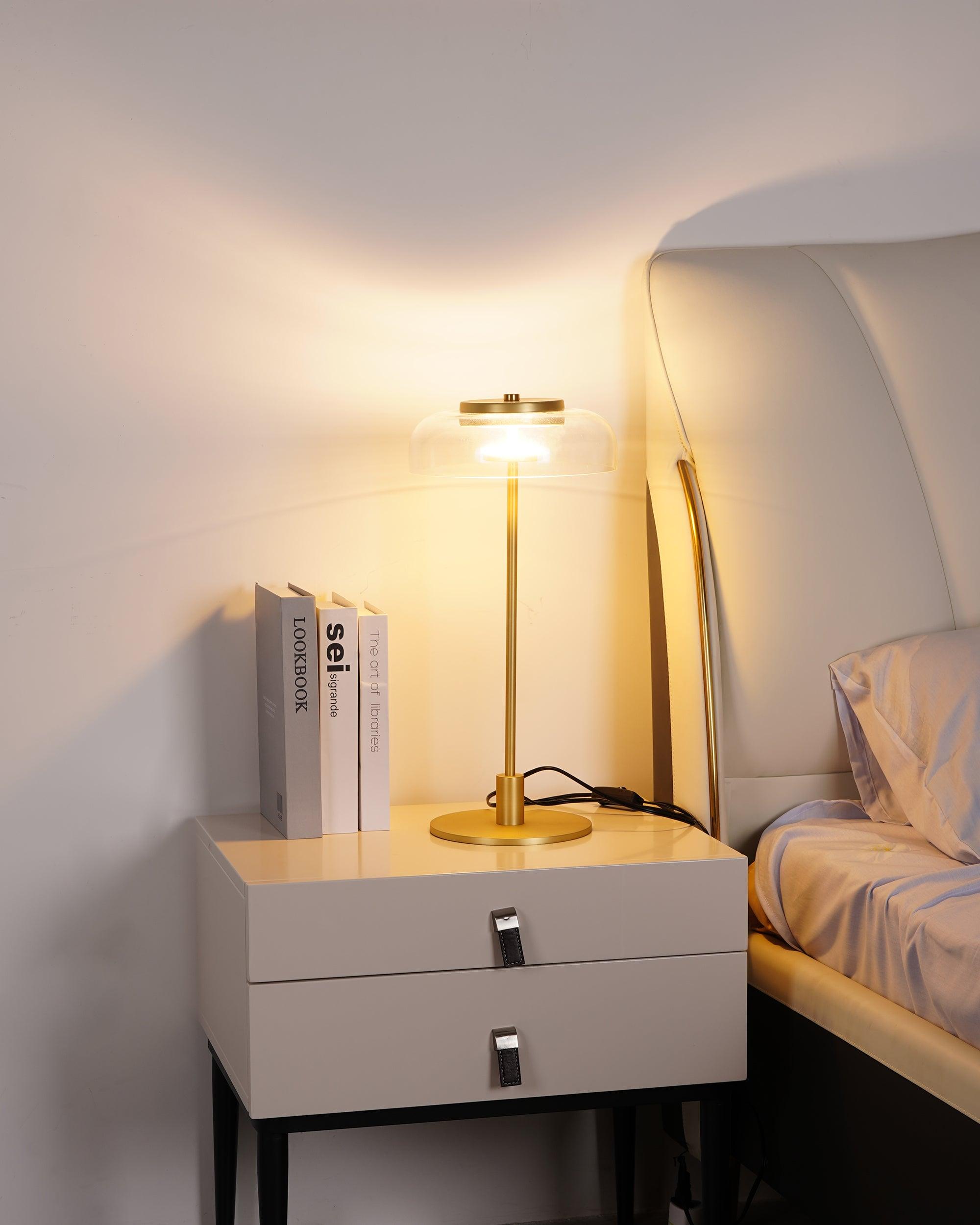 Glass Dome Table Lamp