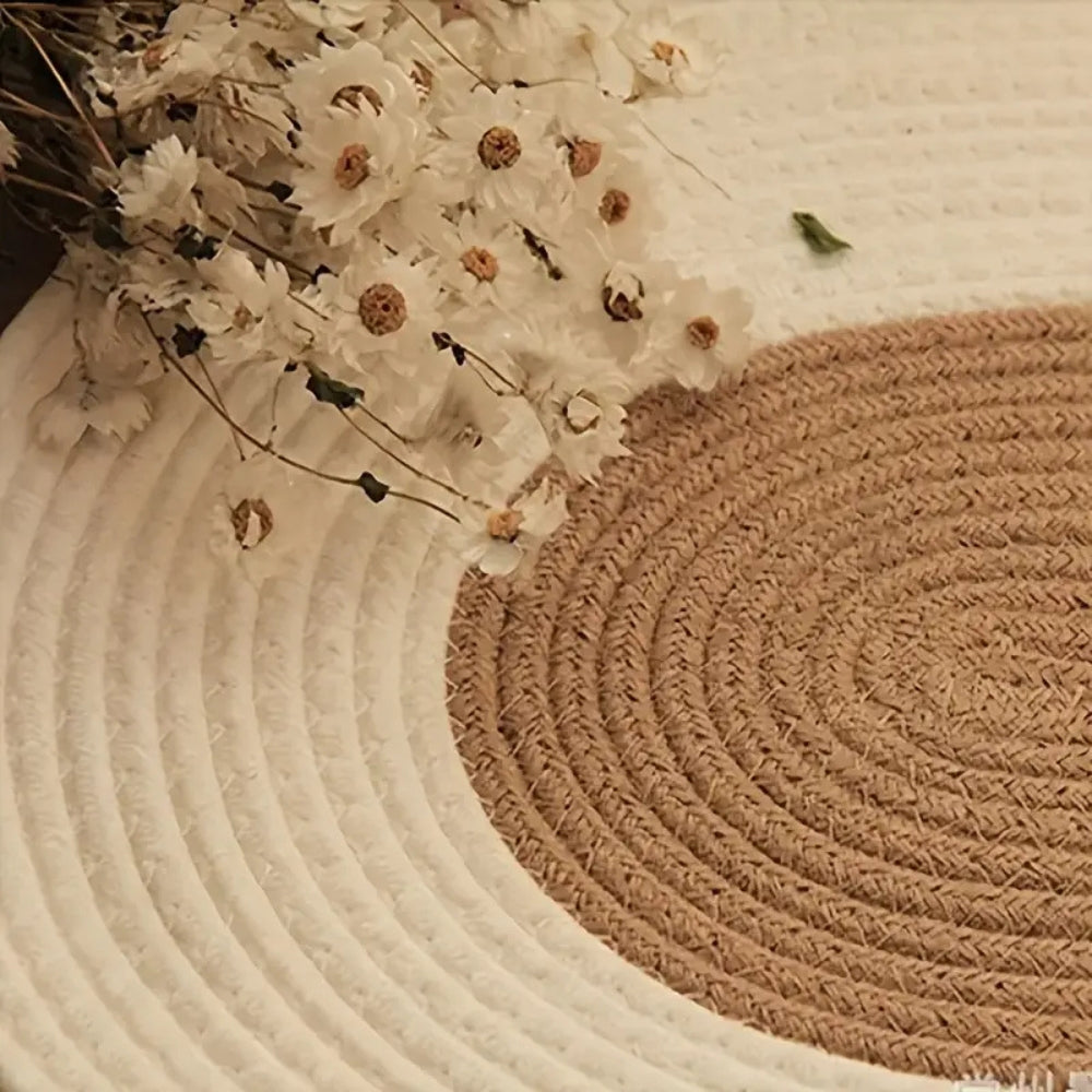 Braided Oval Floor Rug