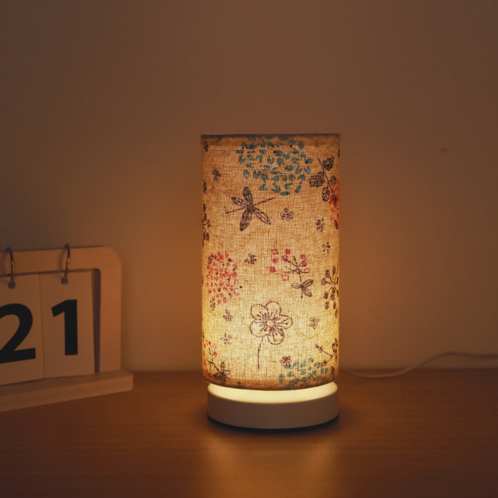 Botanical Print Fabric Table Lamp
