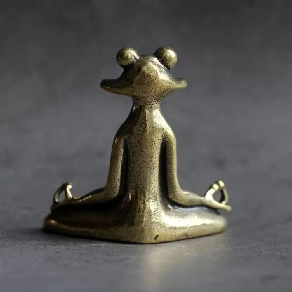 Meditation Frog Figurine