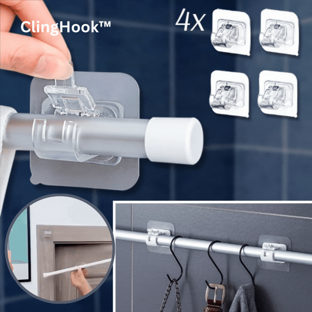 Clip-On Anti-Slip Wall Storage Hook