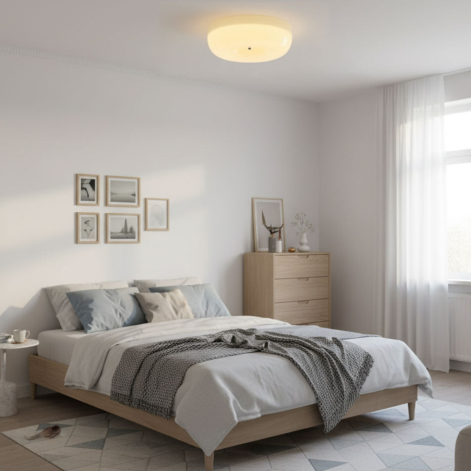 Glass Pudding Ceiling Light