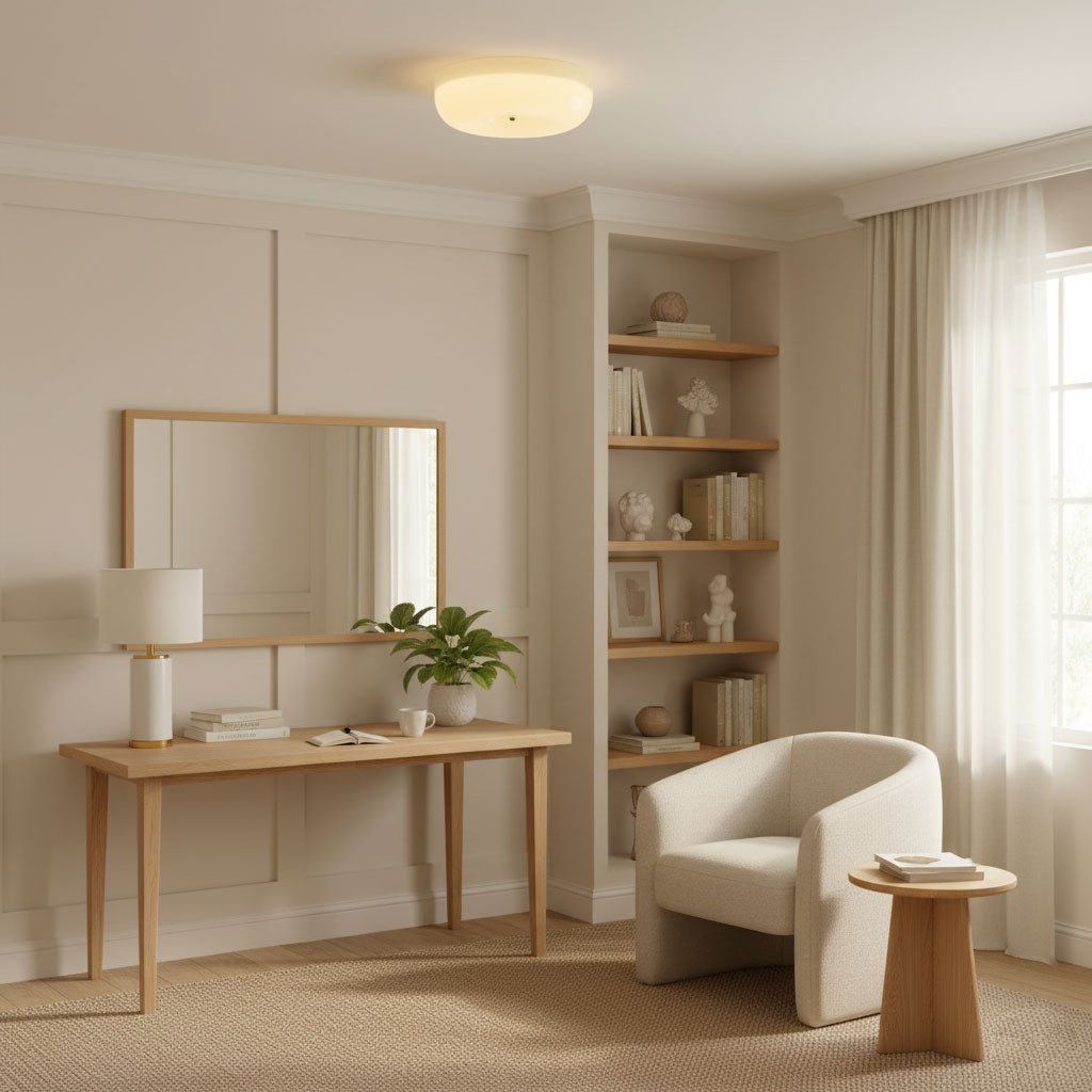 Glass Pudding Ceiling Light