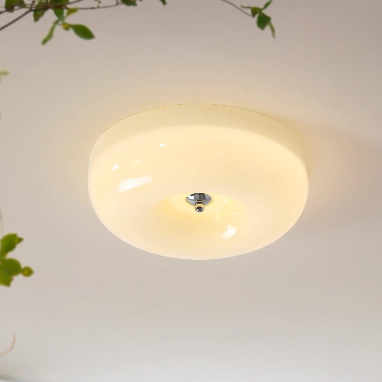 Glass Pudding Ceiling Light