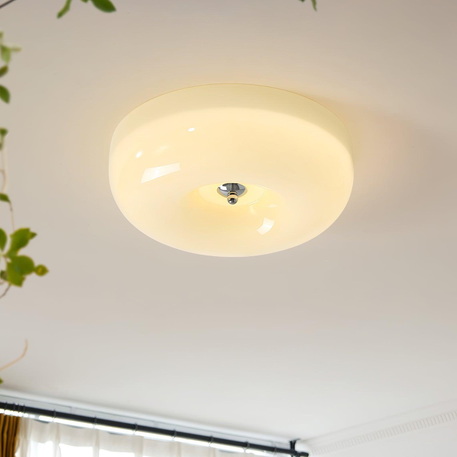 Glass Pudding Ceiling Light