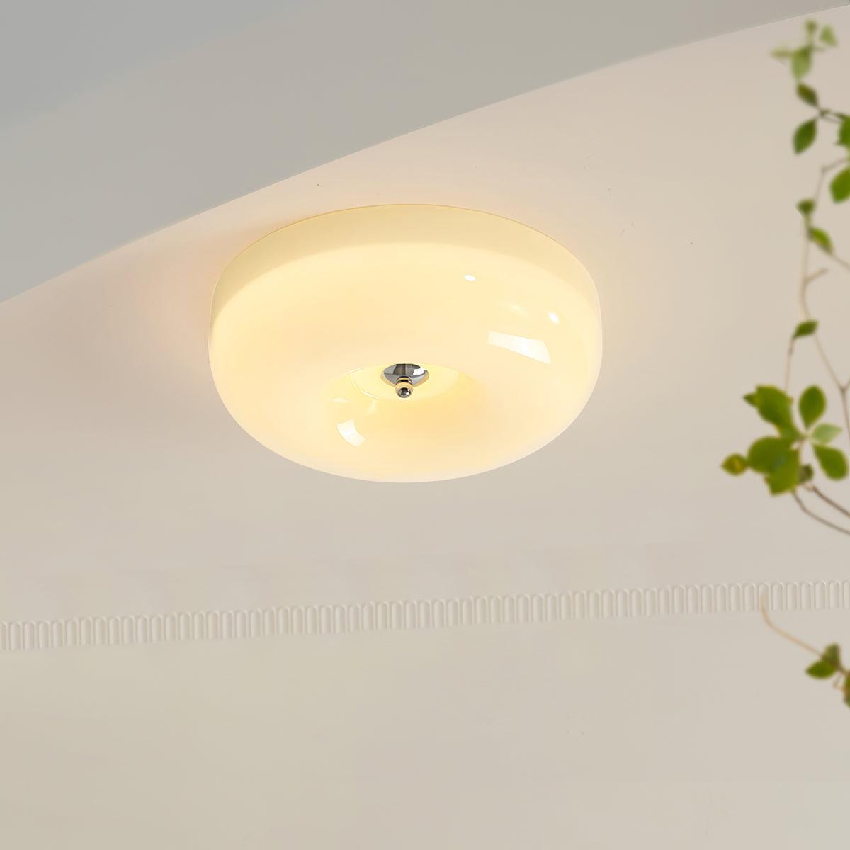 Glass Pudding Ceiling Light