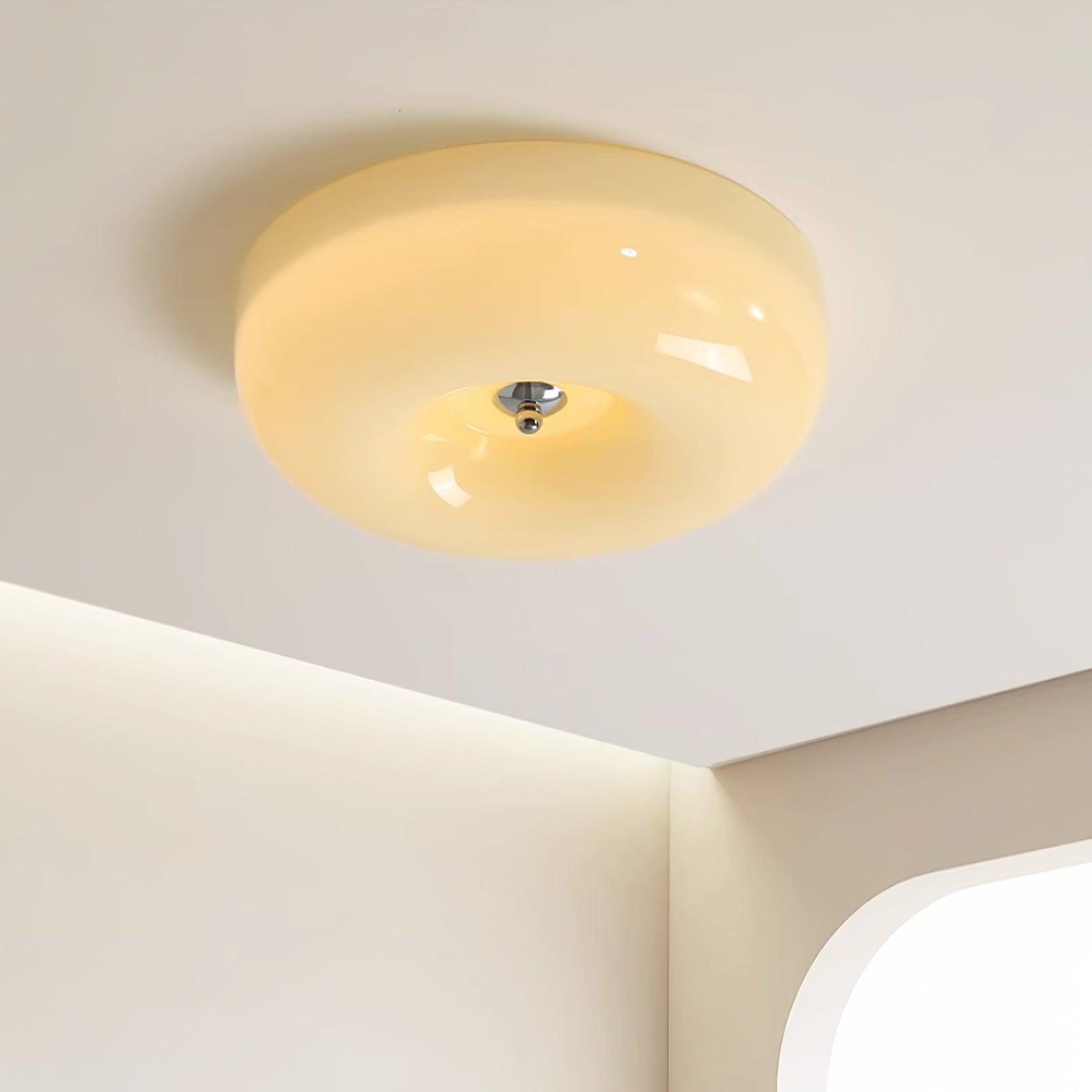 Glass Pudding Ceiling Light