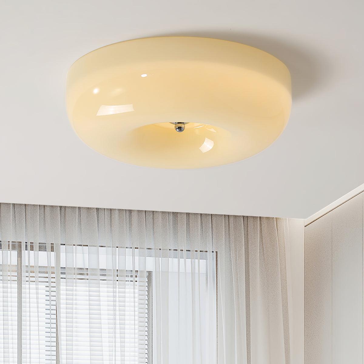 Glass Pudding Ceiling Light