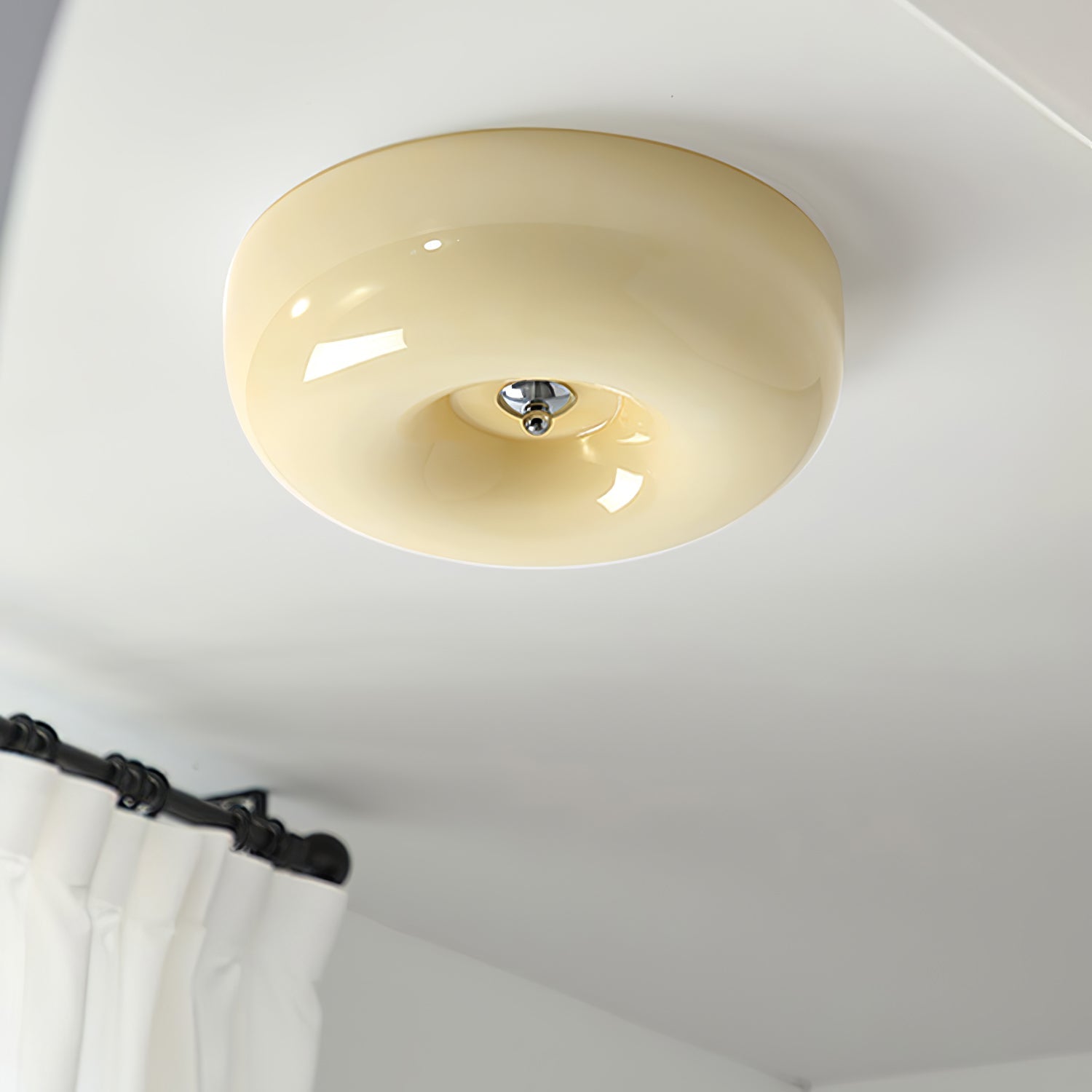 Glass Pudding Ceiling Light