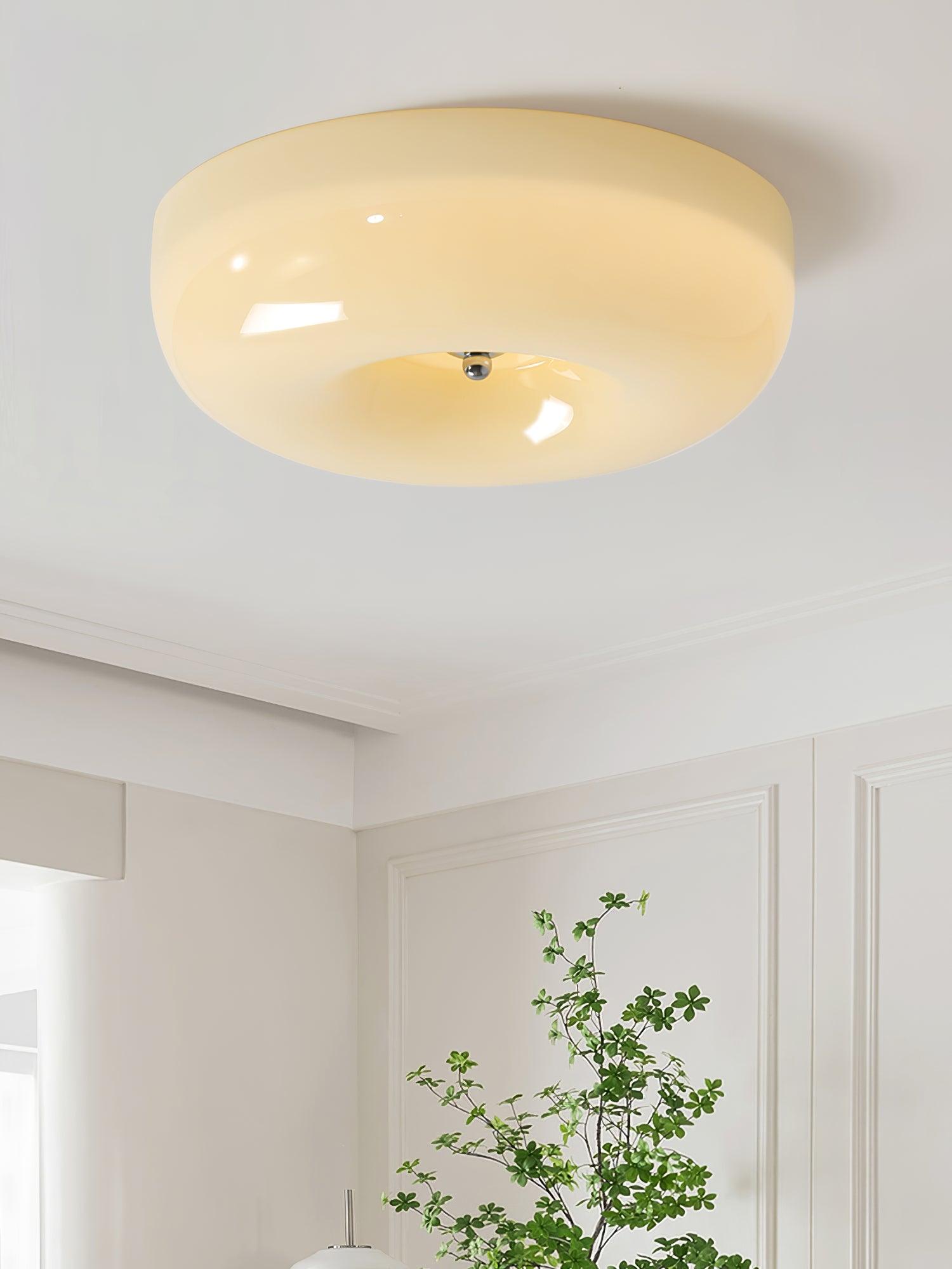 Glass Pudding Ceiling Light