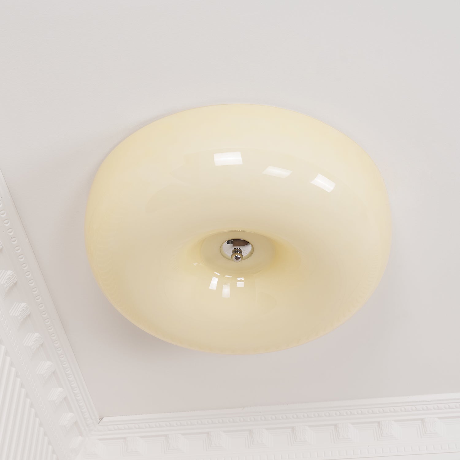 Glass Pudding Ceiling Light
