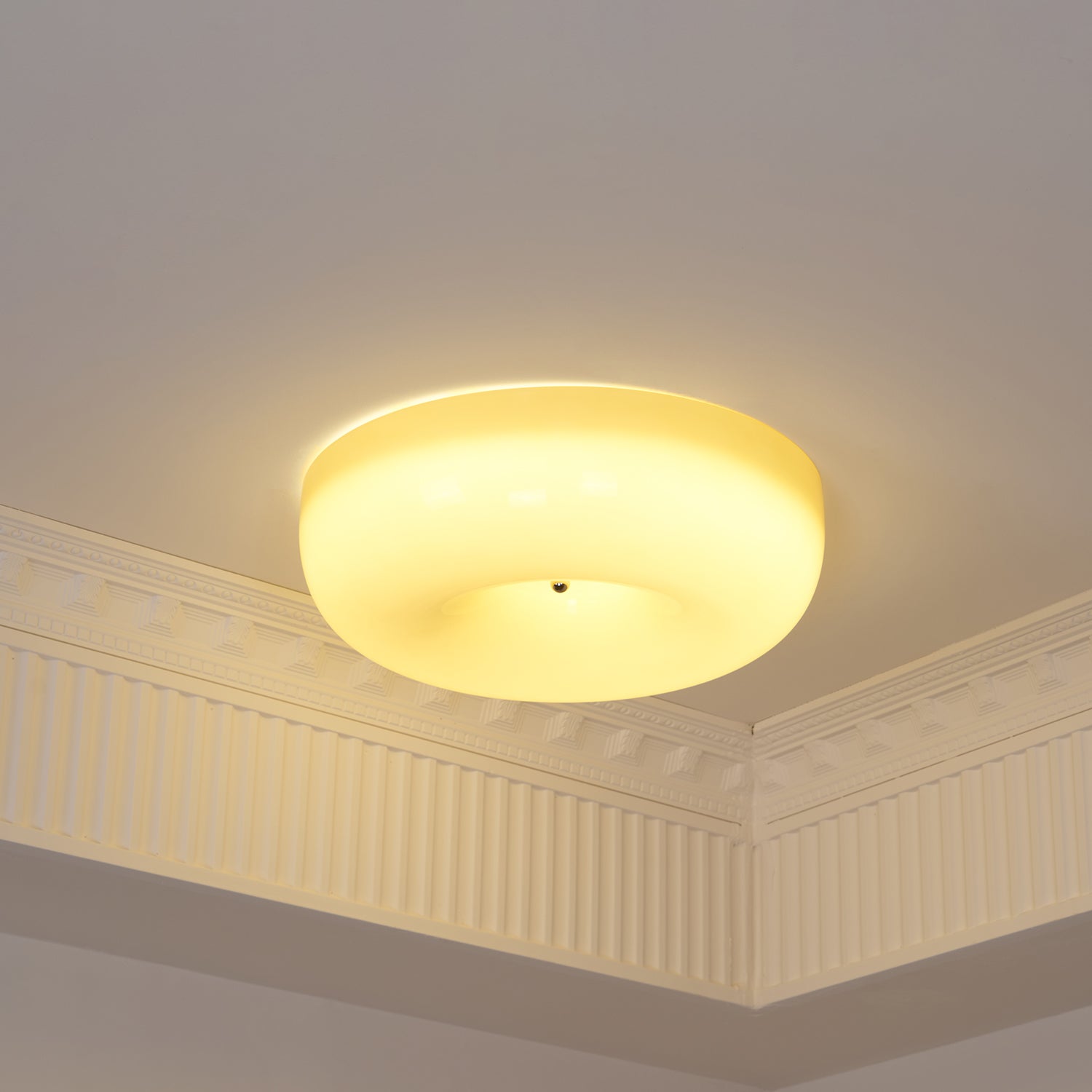 Glass Pudding Ceiling Light