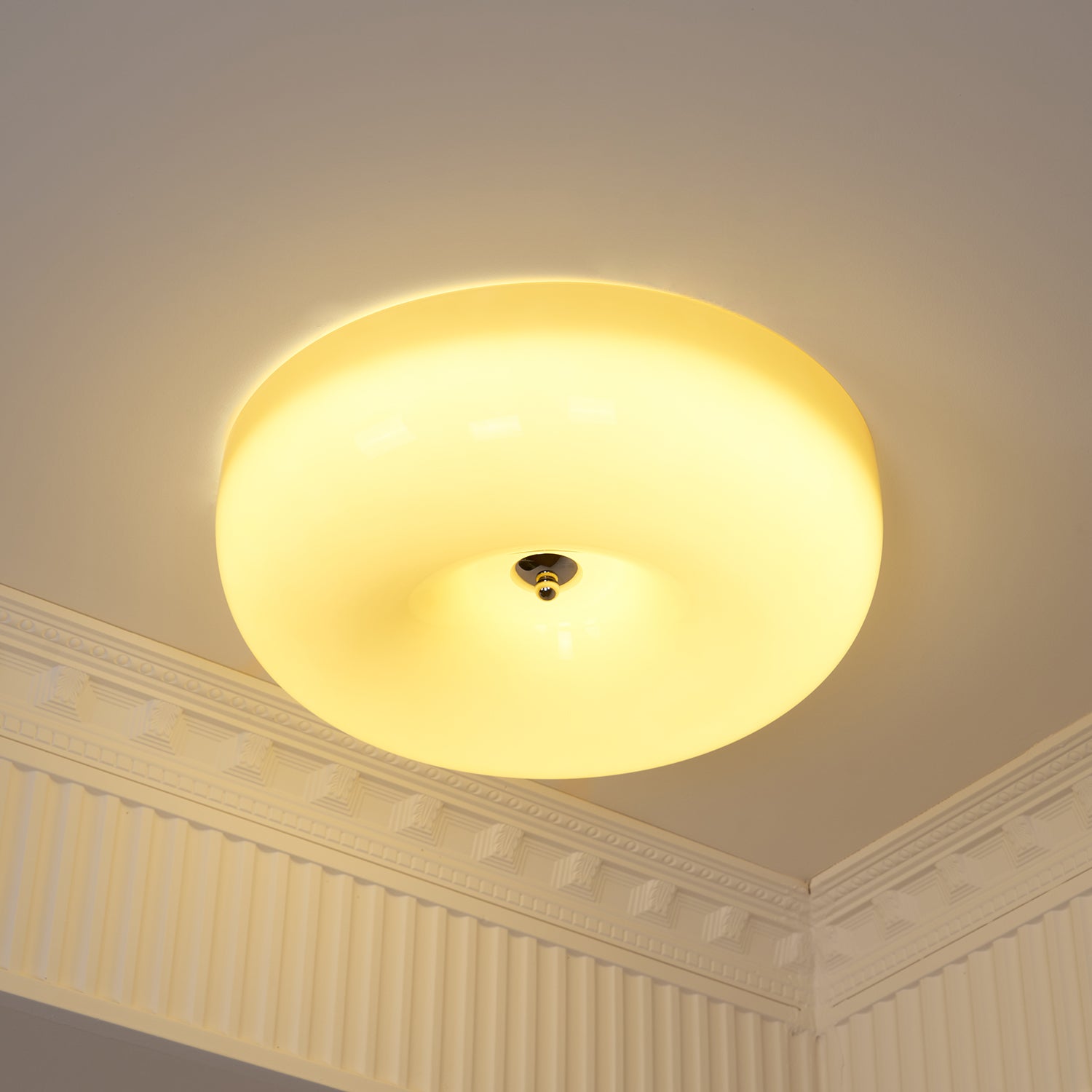 Glass Pudding Ceiling Light